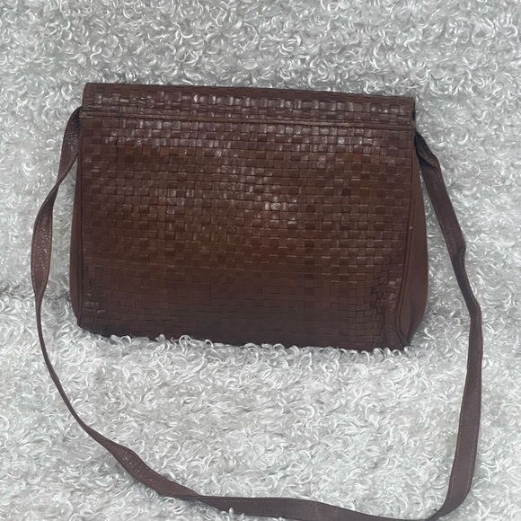 Fendi Brown Woven Leather Shoulder Bag - Picture 4 of 15